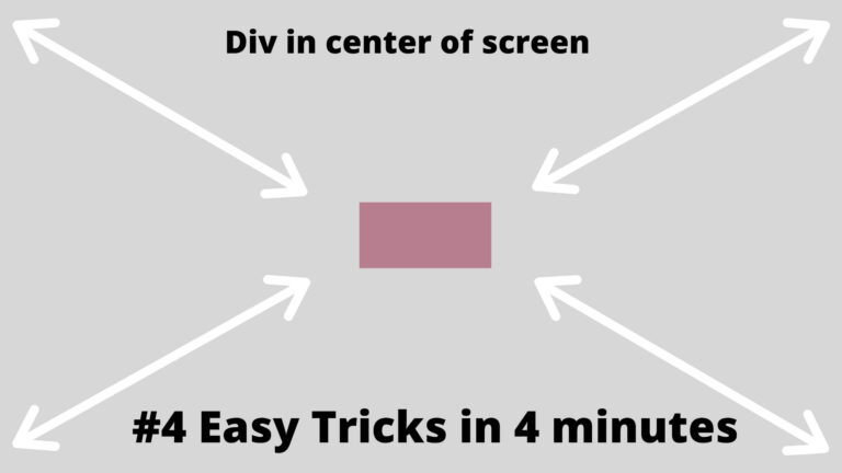 Center a div like a Pro: 4 Essential Techniques You Must Master in CSS
